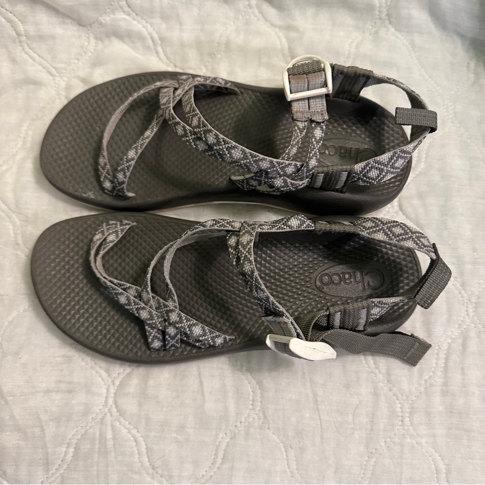 Chaco Gray Patterned Strappy Sandals - image 4